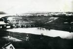 Вид на Вторую Омскую крепость с левого берега Оми, первая половина 1870-х годов