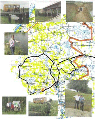 Маршруты обследования Нижнеомского района Омской области
